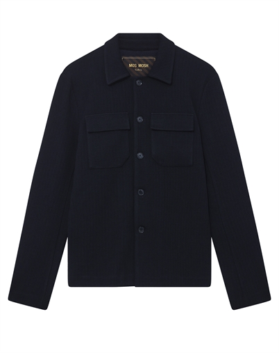 Mos Mosh Gallery - MMGAustin Knit Overshirt - Navy